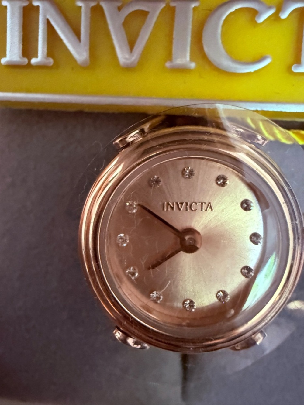 Invicta Rose Gold Tone Ladies Watch Ring  with Gold Tag * Mother’s Day gift!